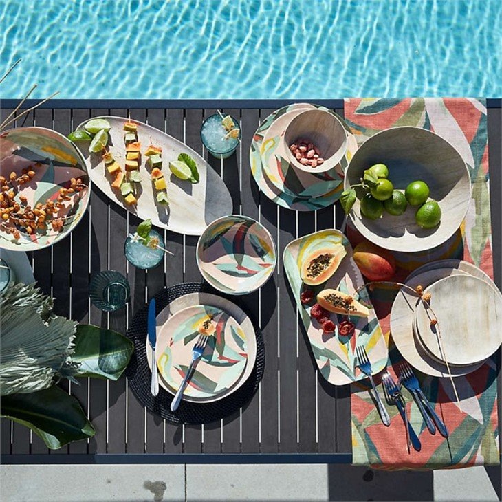 melamine dessert plates 6