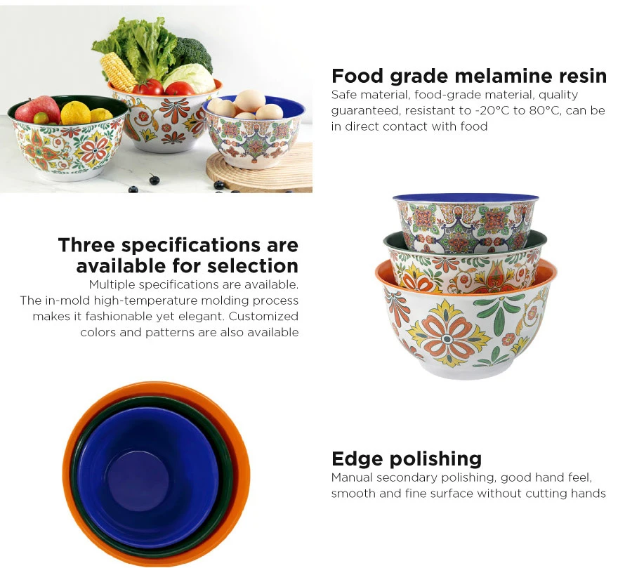melamine mixing bowls------ 5 melamine mixing bowls------ 5